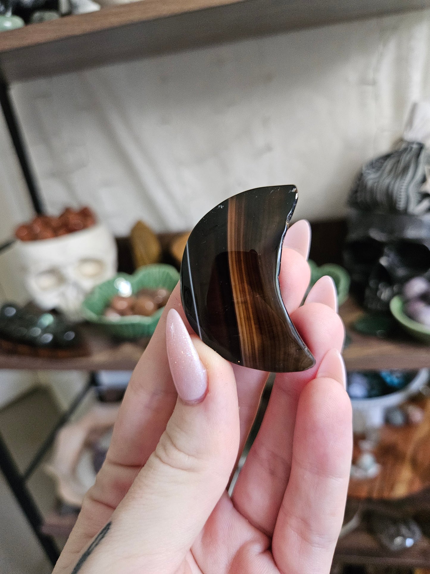 *MUST GO* *DISCOUNTED* Orca Agate Moons