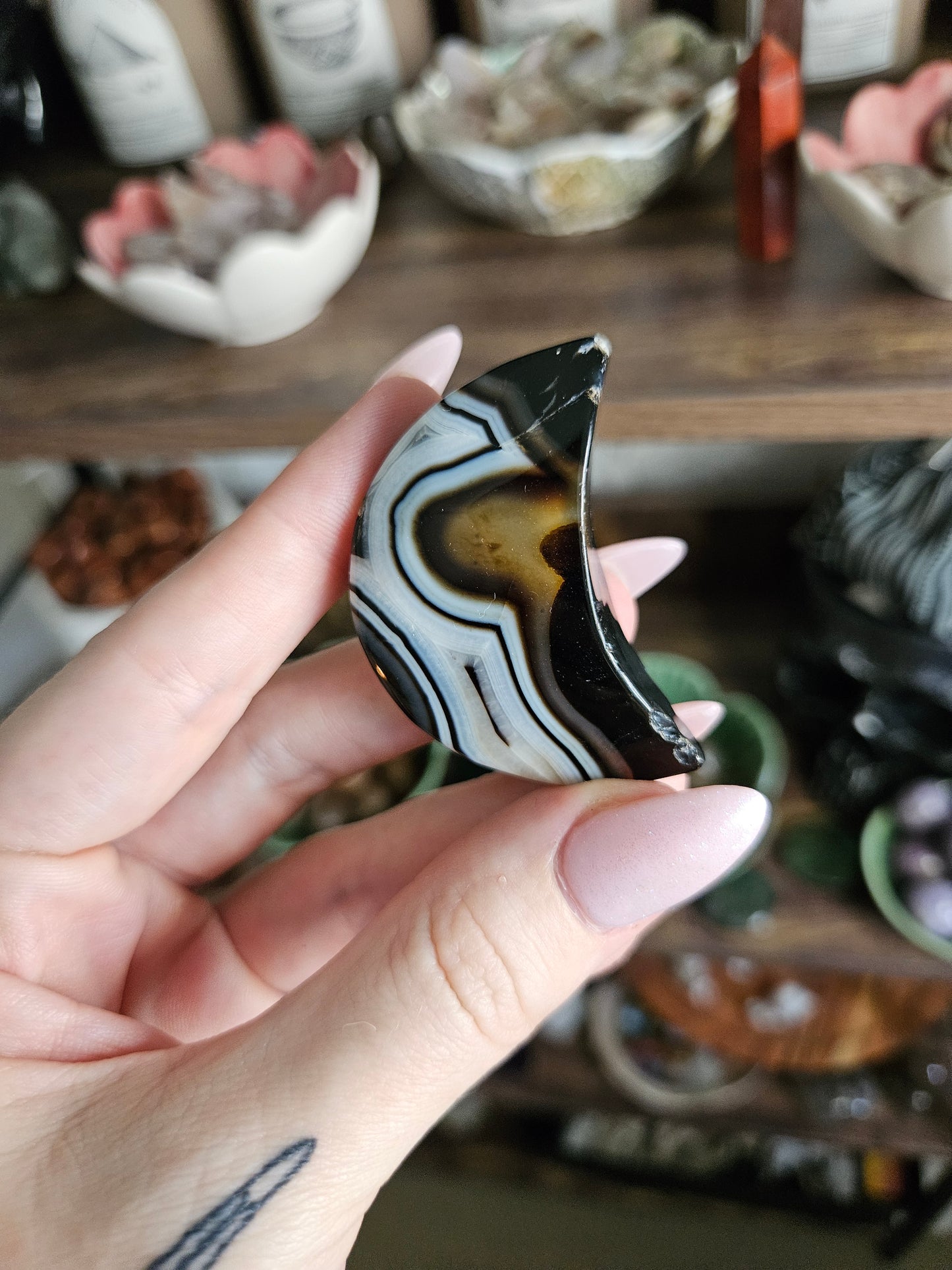 *MUST GO* *DISCOUNTED* Orca Agate Moons