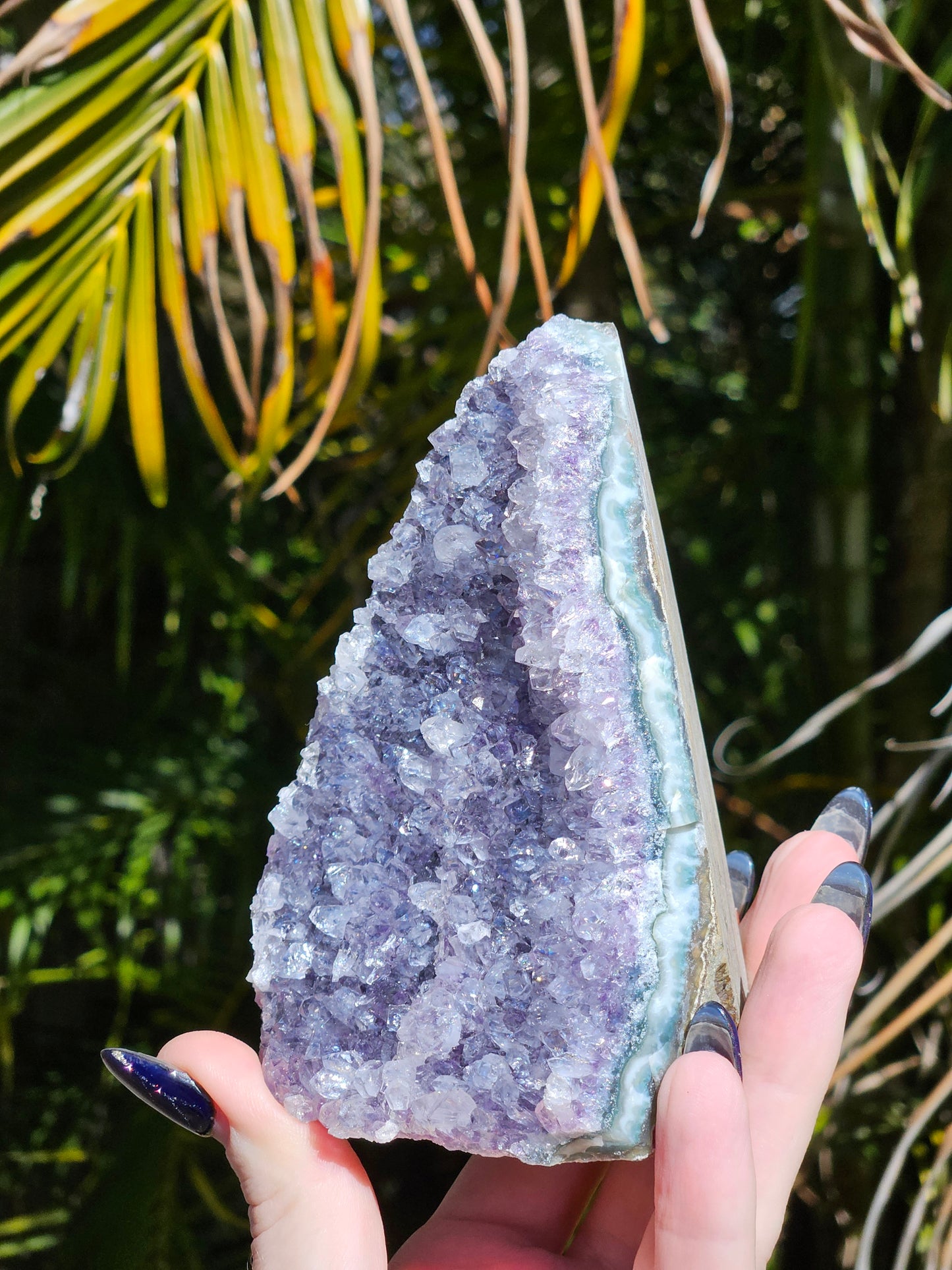 Amethyst Base Cut Cluster A from Brazil