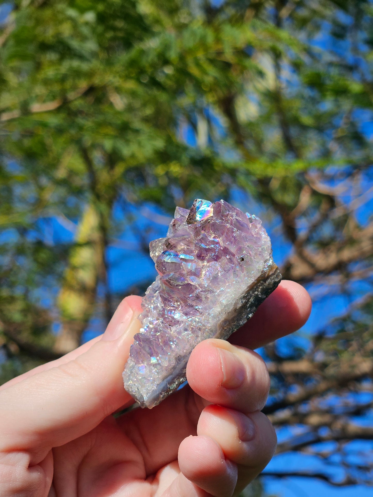 Aura Amethyst (Pearl Amethyst) D