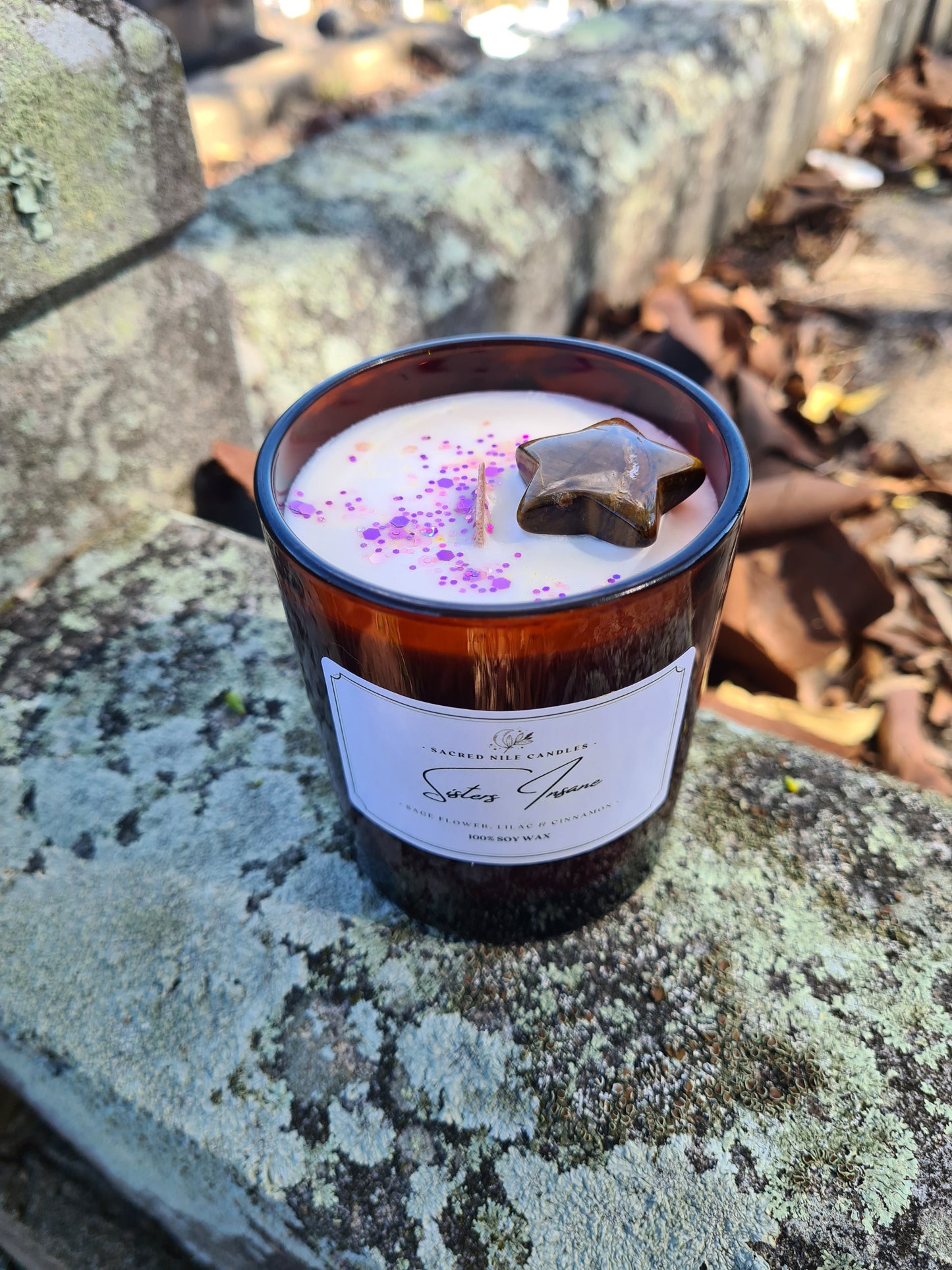 Sacred Nile Candles "Sisters Insane" - Sage Flower