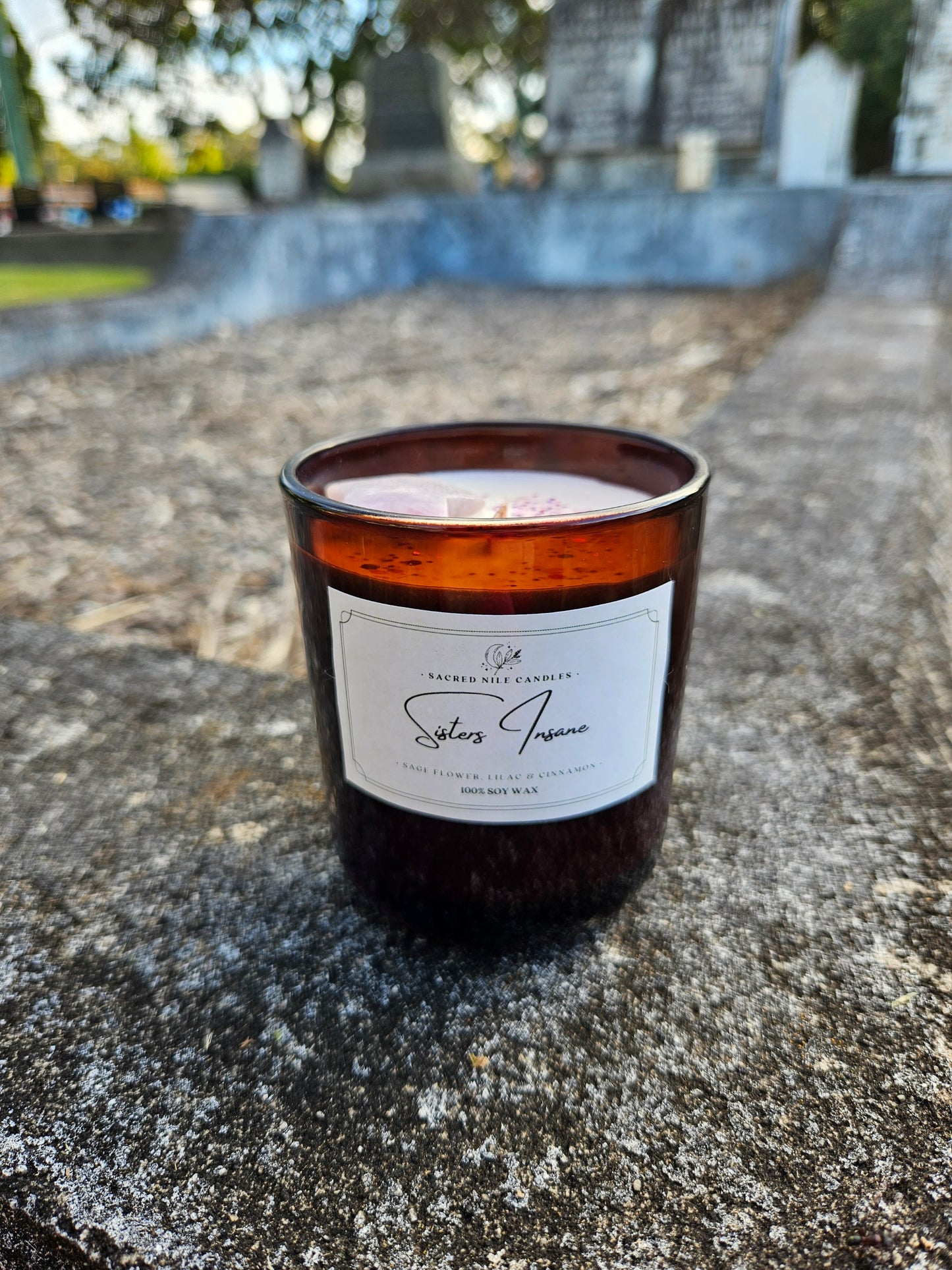 Sacred Nile Candles "Sisters Insane" - Sage Flower