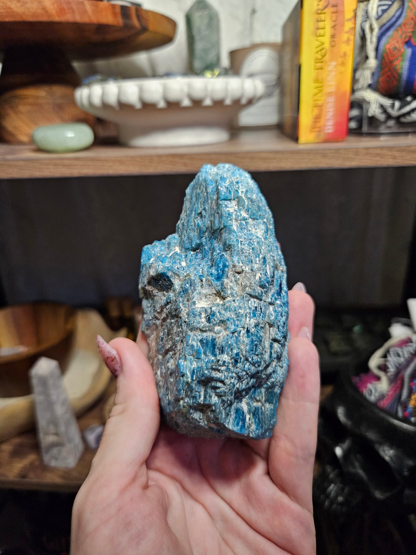*MUST GO* *DISCOUNTED* Blue Apatite Half-Polished Freeform A