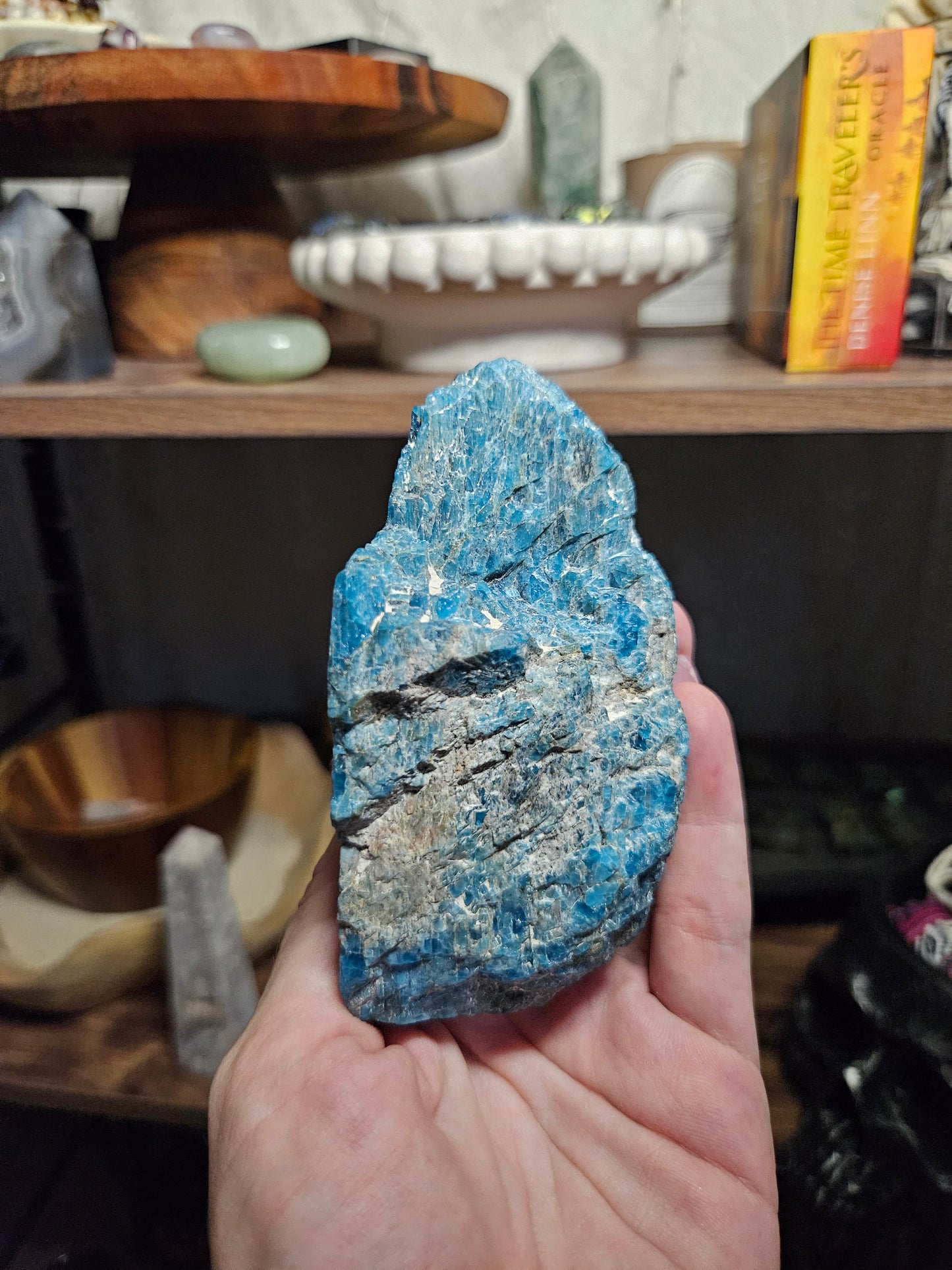 *MUST GO* *DISCOUNTED* Blue Apatite Half-Polished Freeform A