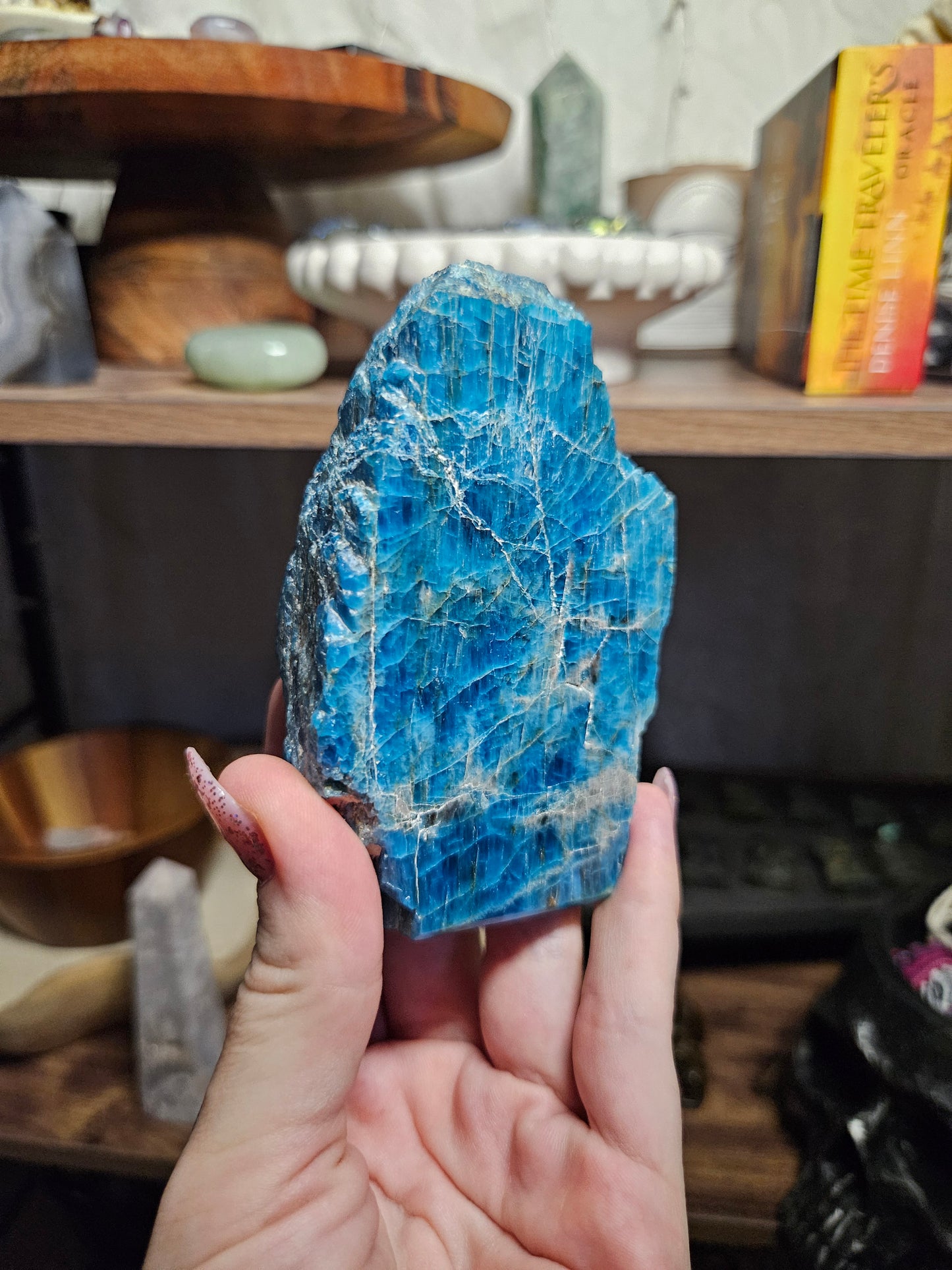 *MUST GO* *DISCOUNTED* Blue Apatite Half-Polished Freeform A