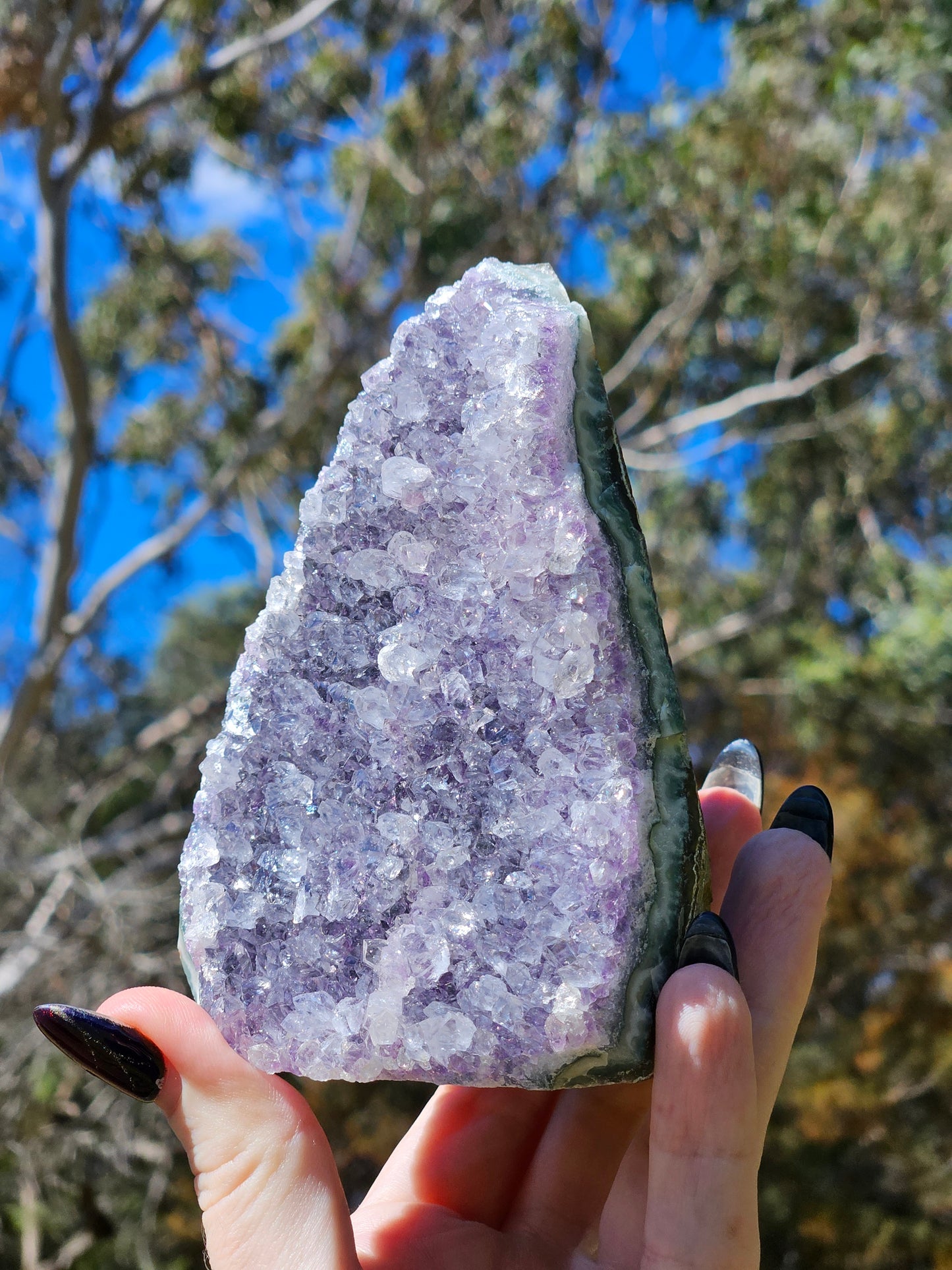 Amethyst Base Cut Cluster A from Brazil