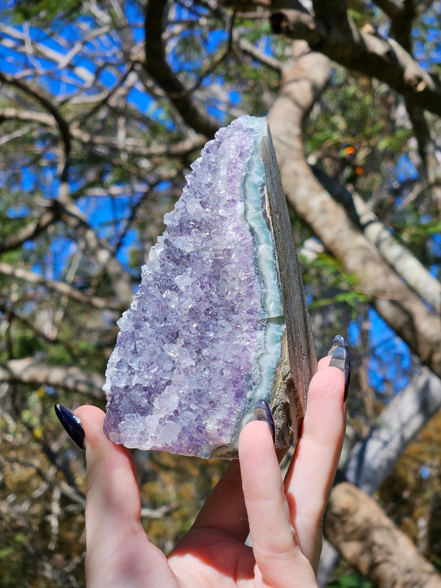 Amethyst Base Cut Cluster A from Brazil
