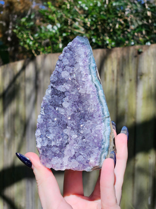 Amethyst Base Cut Cluster A from Brazil