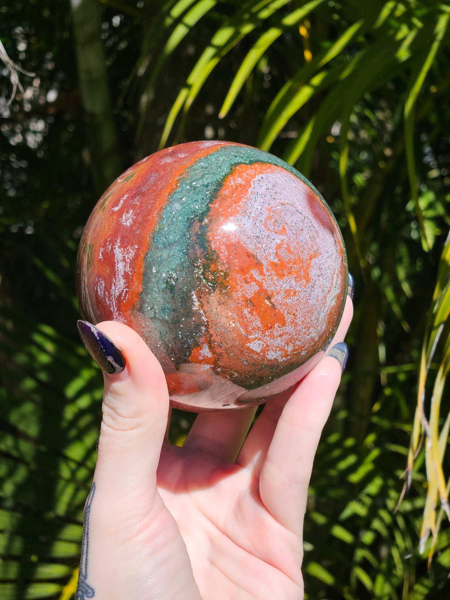 Large Ocean Jasper Sphere A