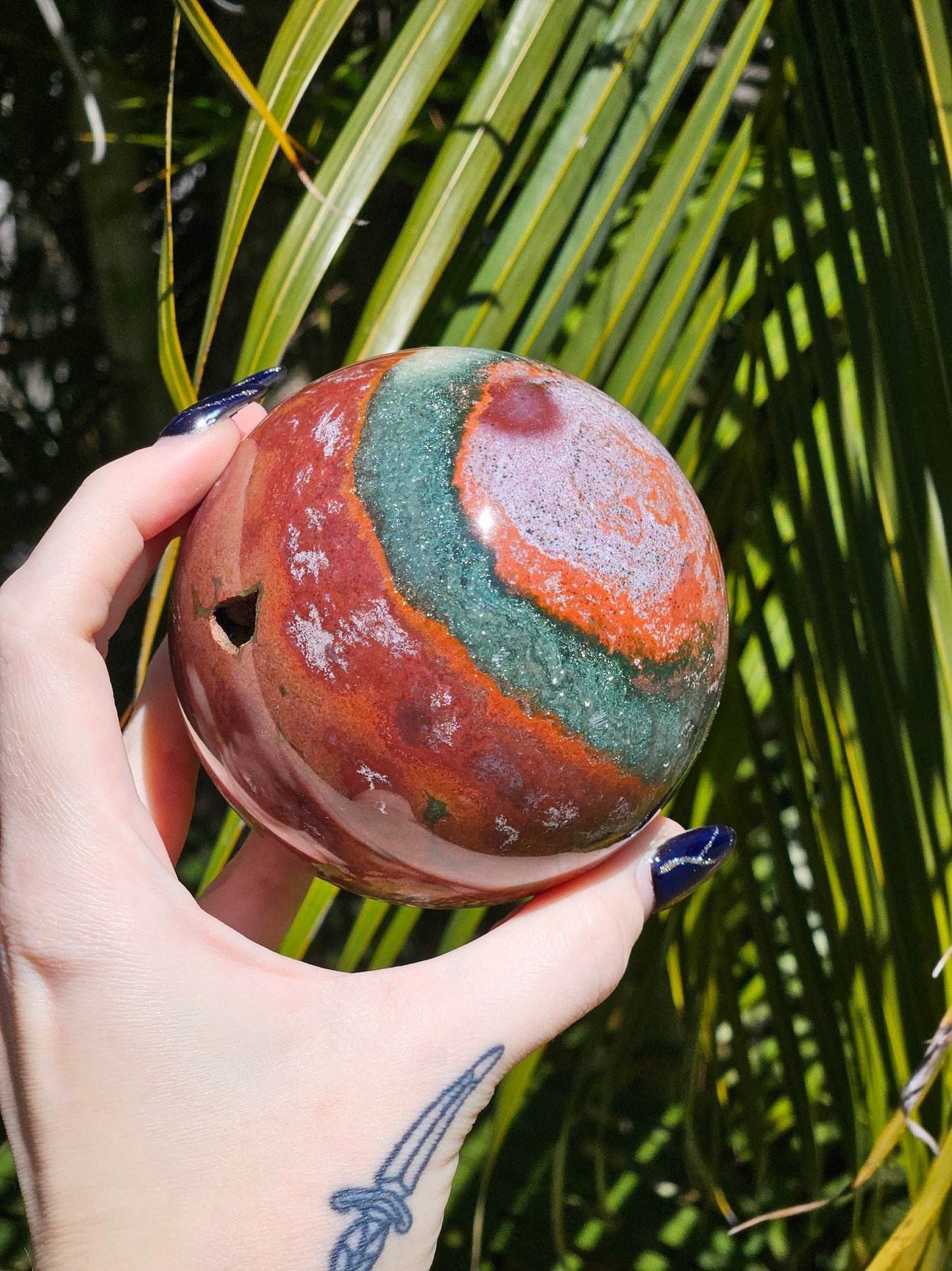 Large Ocean Jasper Sphere A
