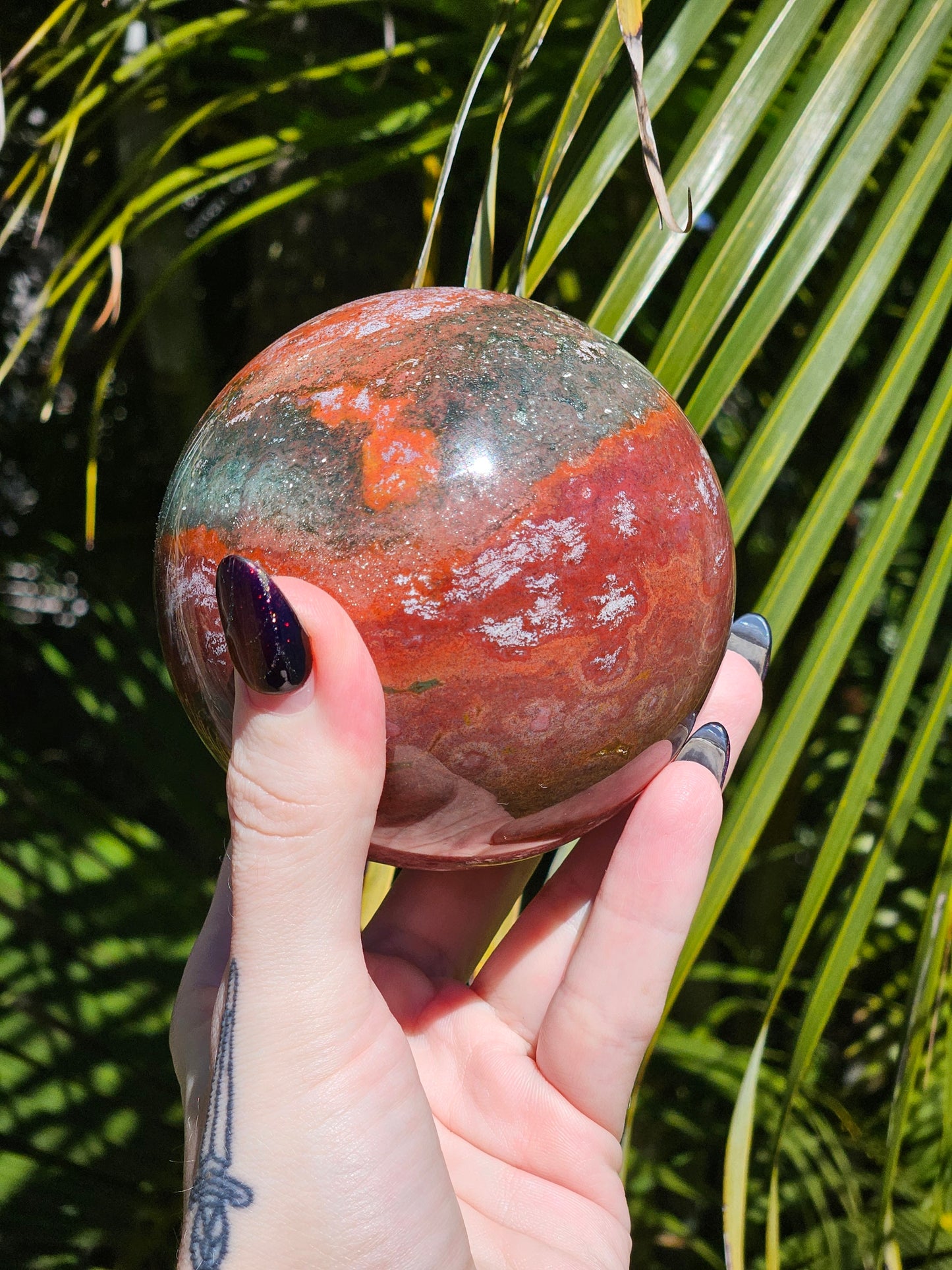 Large Ocean Jasper Sphere A