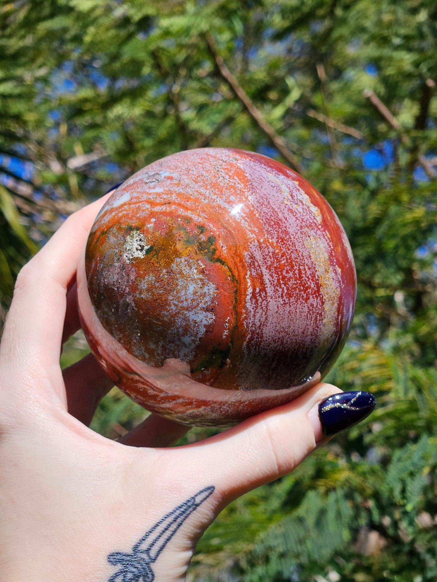 Large Ocean Jasper Sphere B