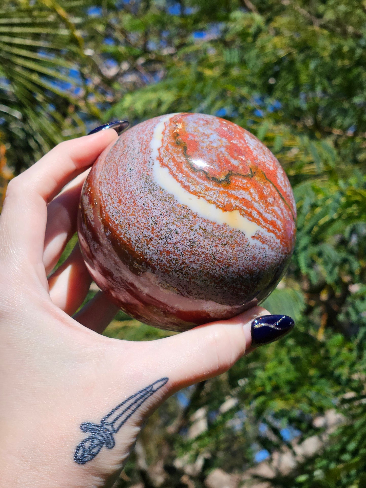 Large Ocean Jasper Sphere B