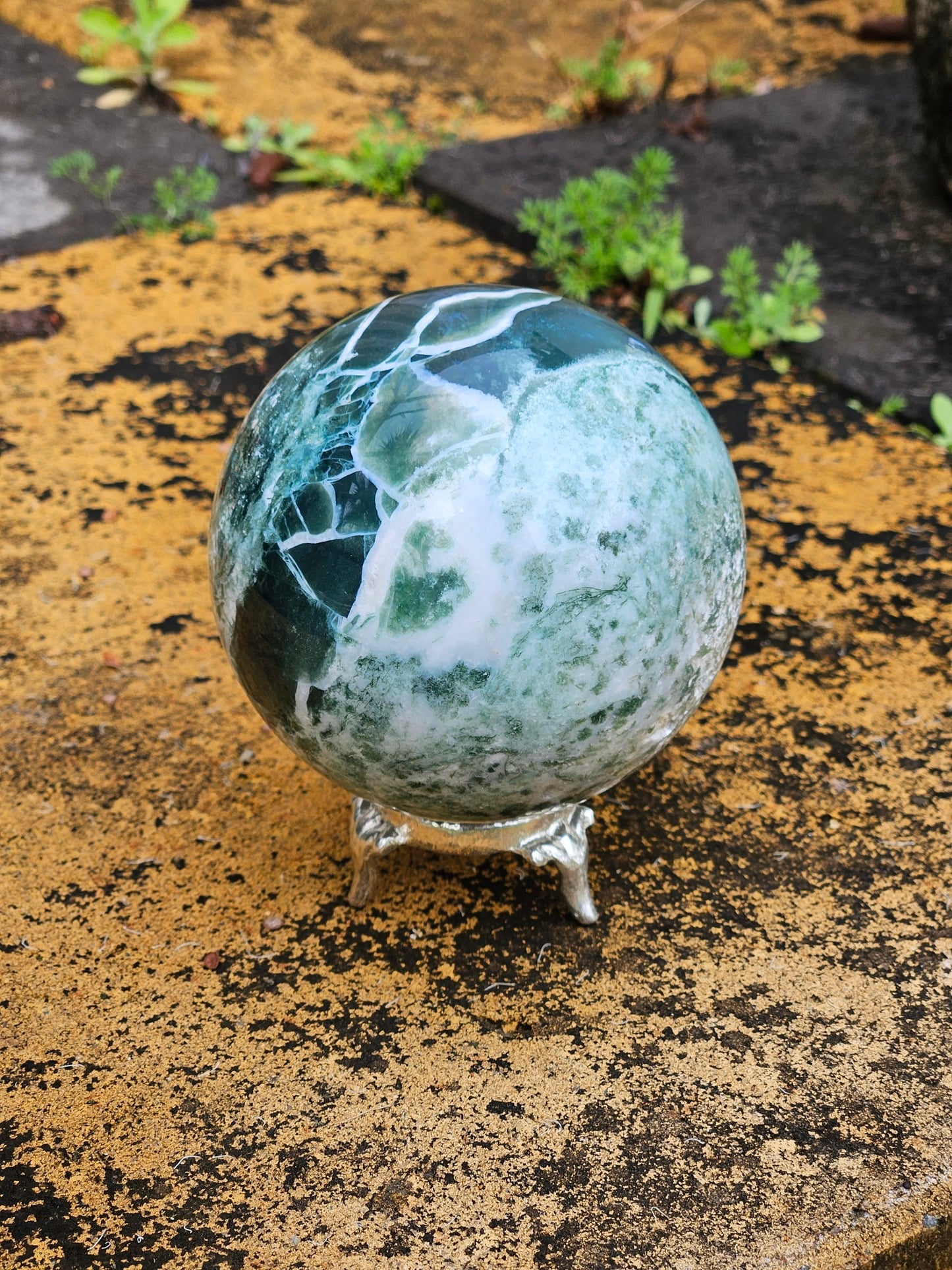 Moss Agate Sphere B