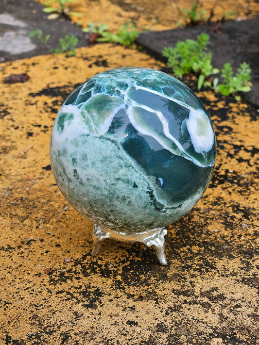Moss Agate Sphere B