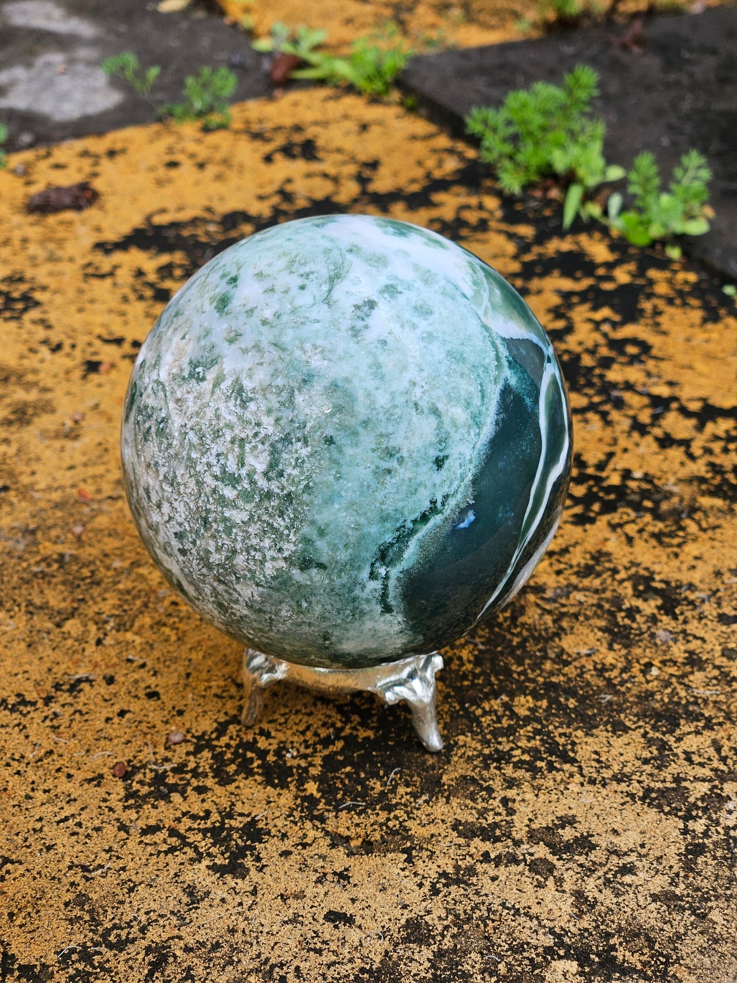 Moss Agate Sphere B