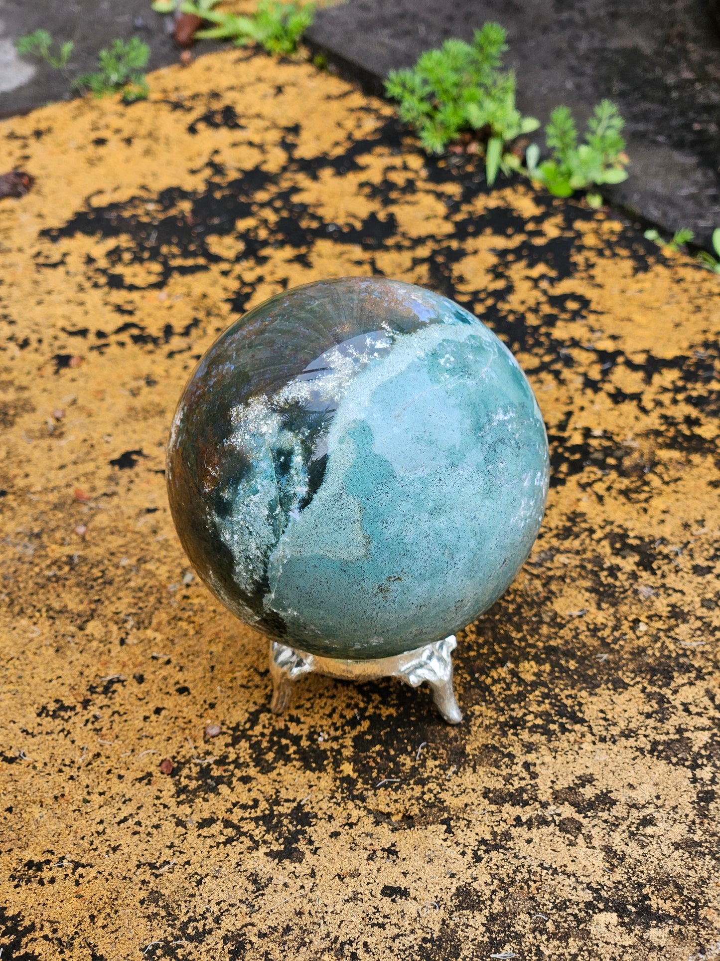 Moss Agate Sphere C