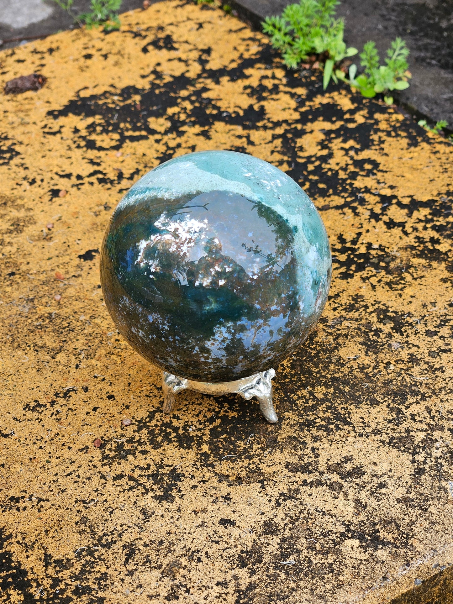 Moss Agate Sphere C