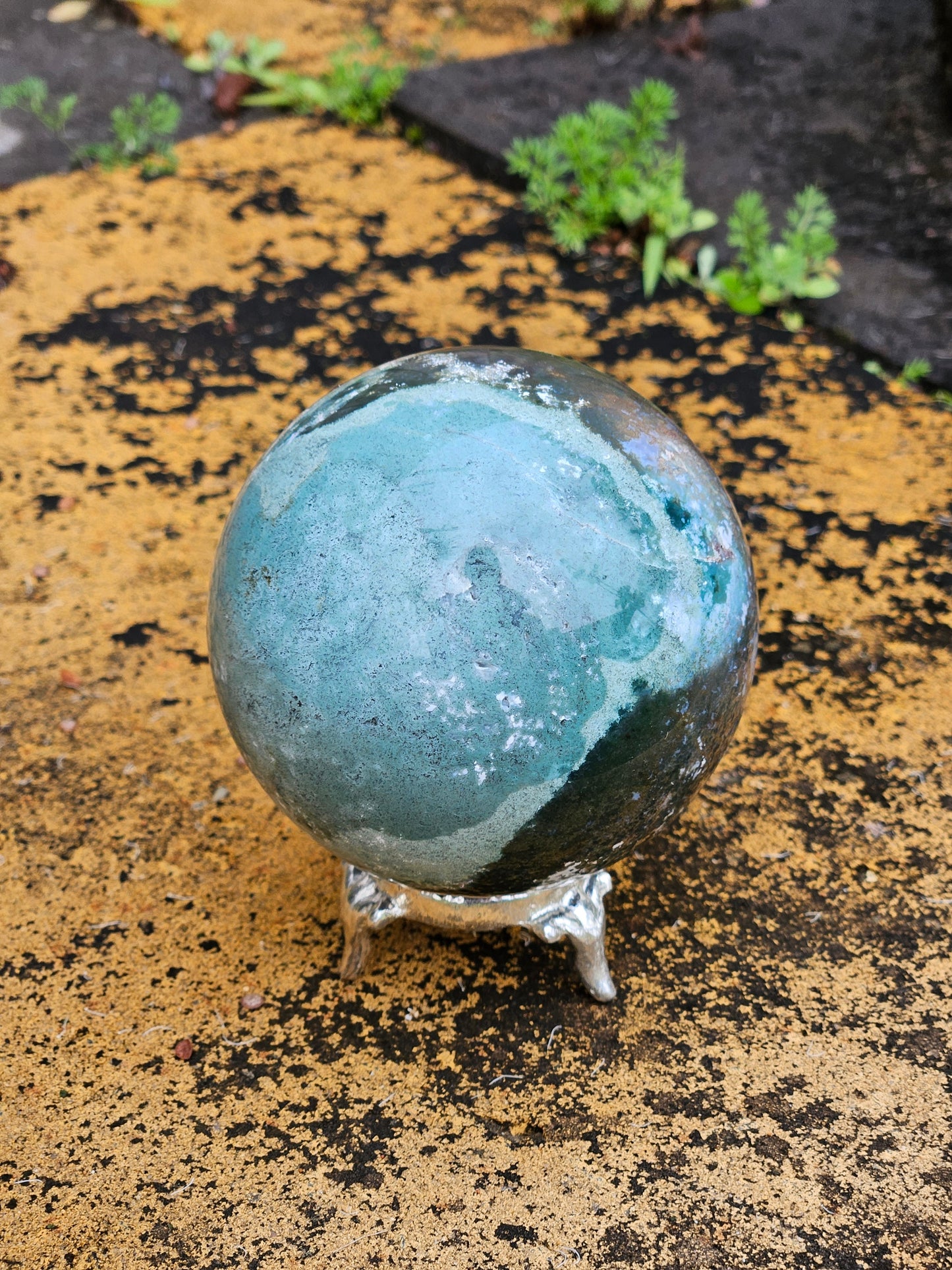 Moss Agate Sphere C