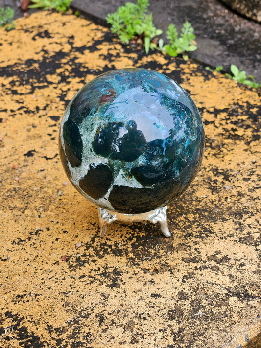 Moss Agate Sphere D