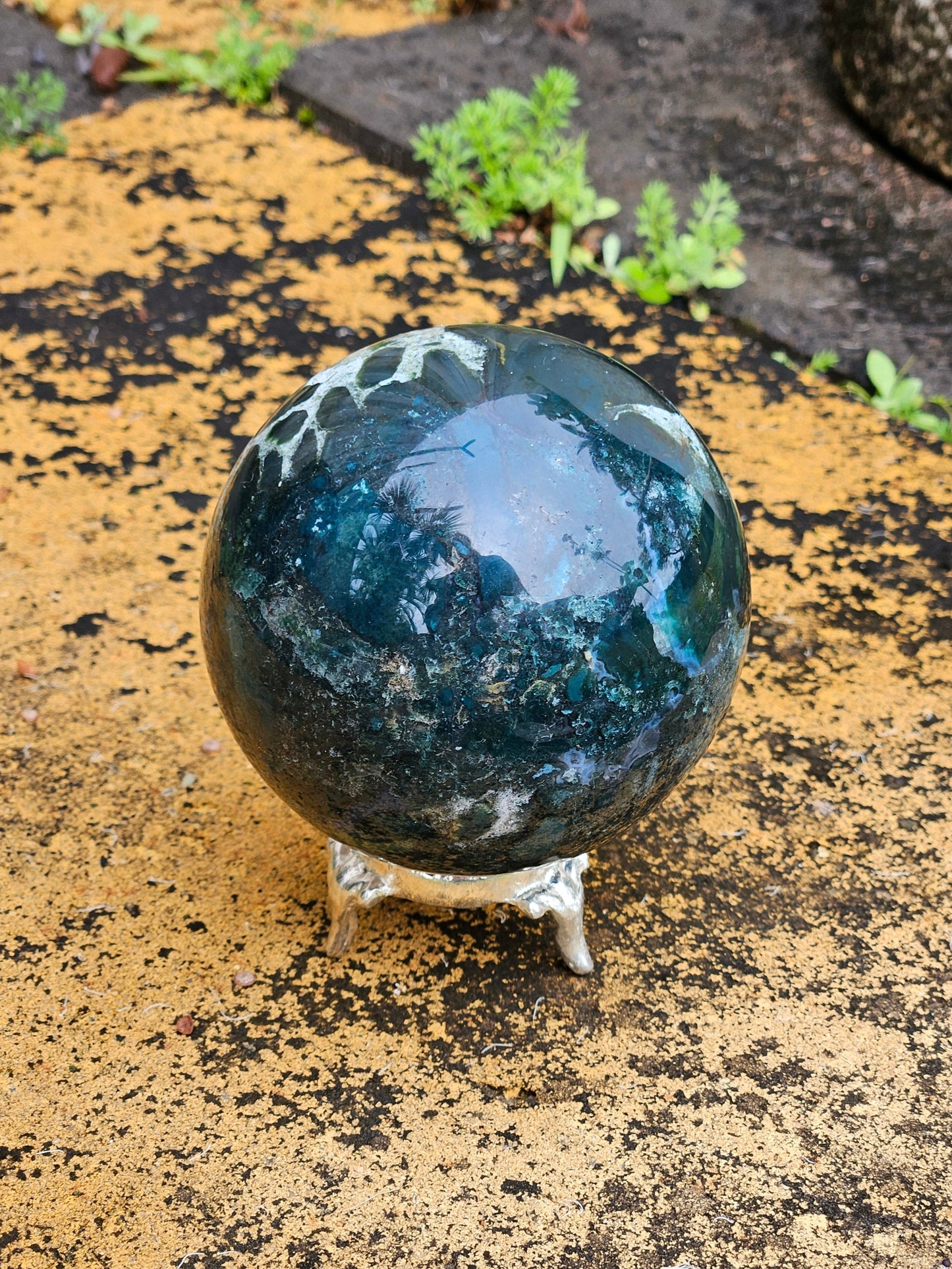 Moss Agate Sphere D
