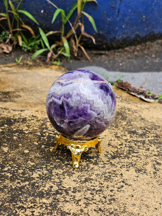 Chevron Amethyst Sphere A