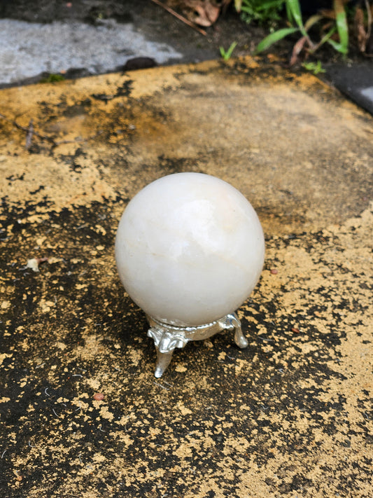 White Calcite Spheres