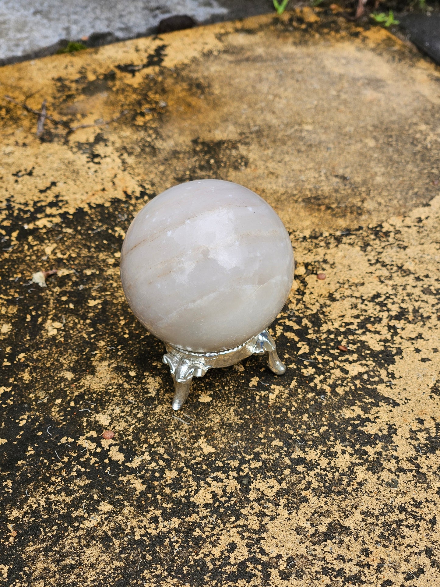 White Calcite Spheres
