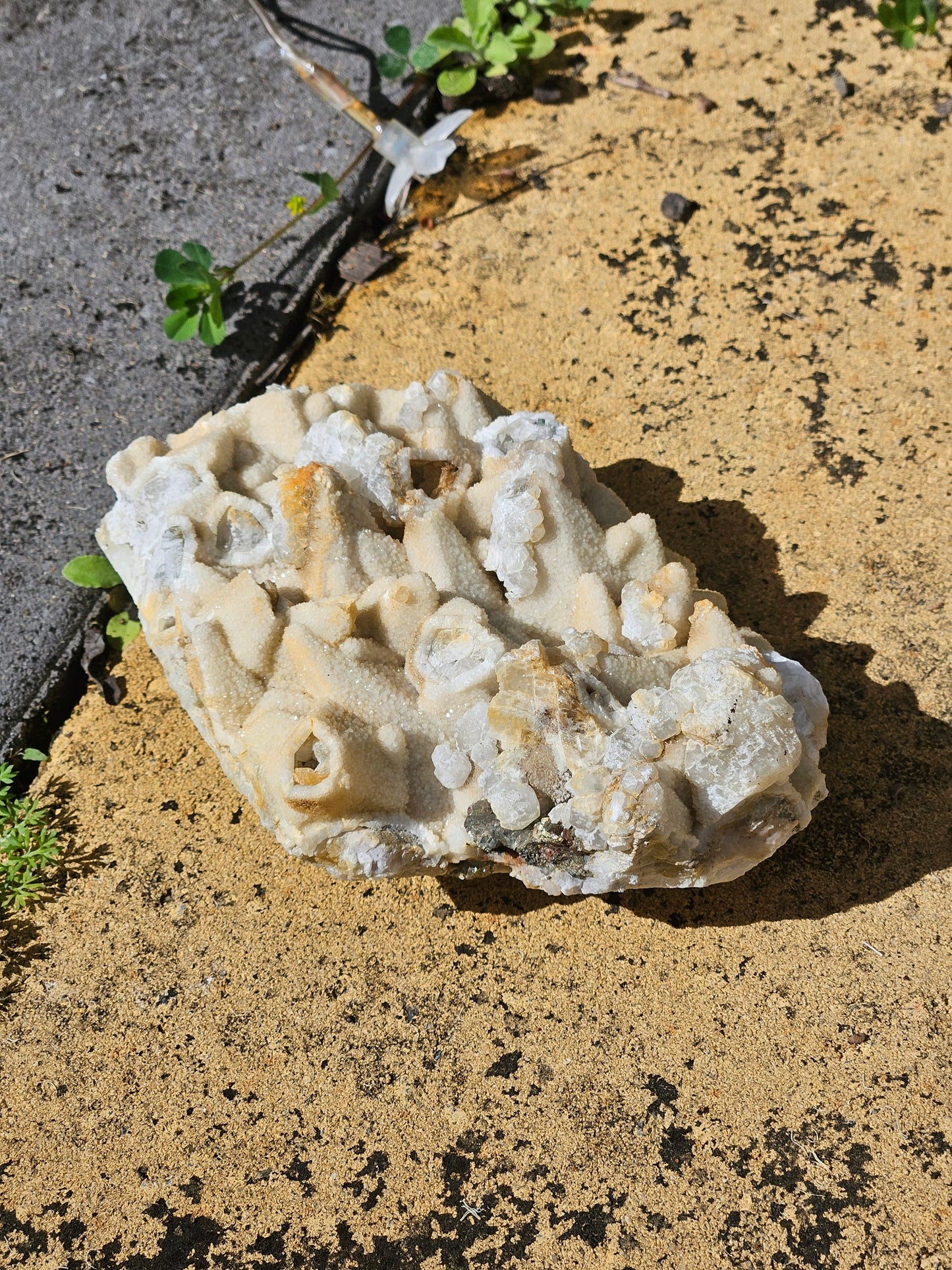 Pyrite on Calcite Specimen A