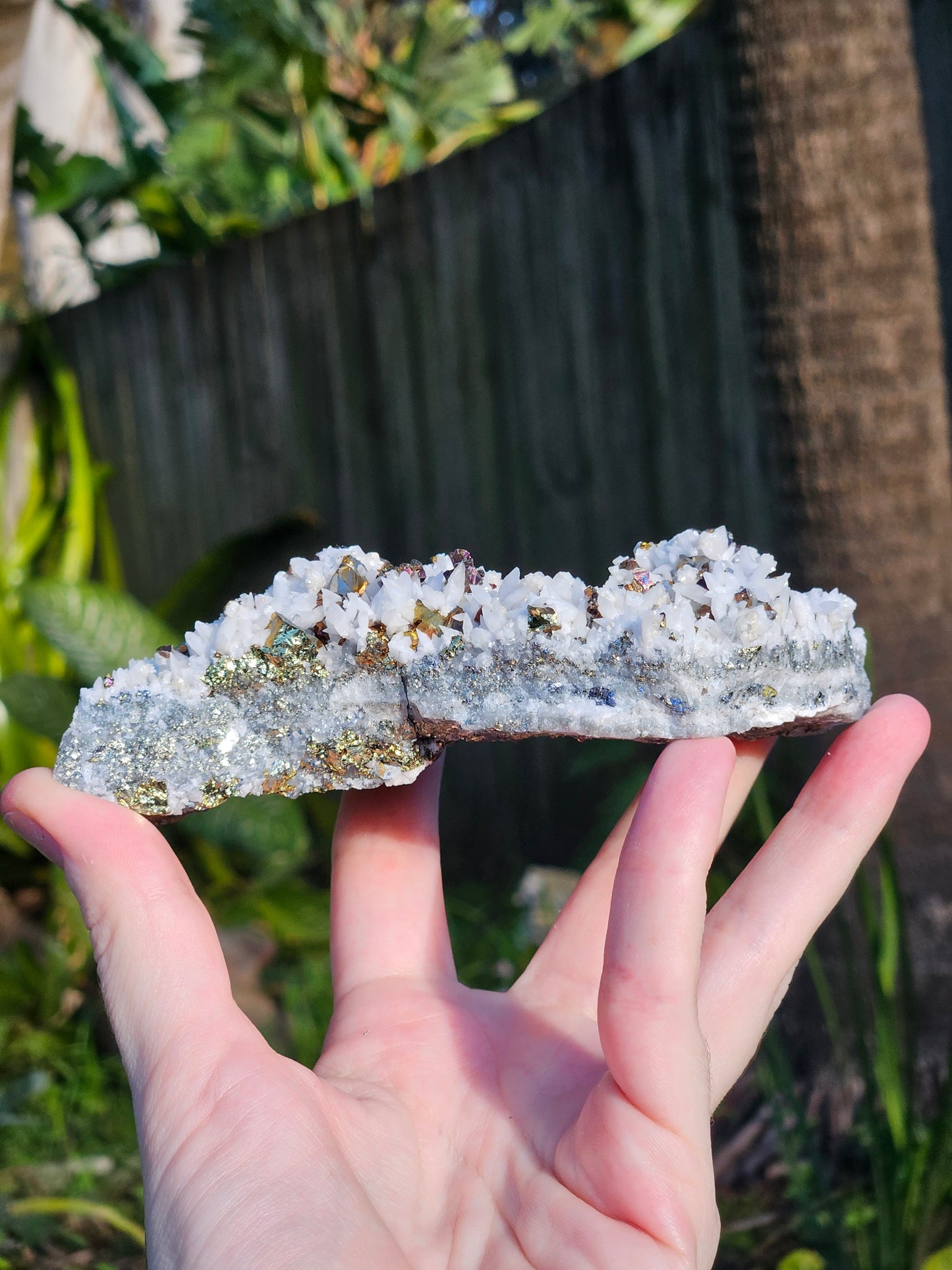 Chalcopyrite on Calcite Specimen B