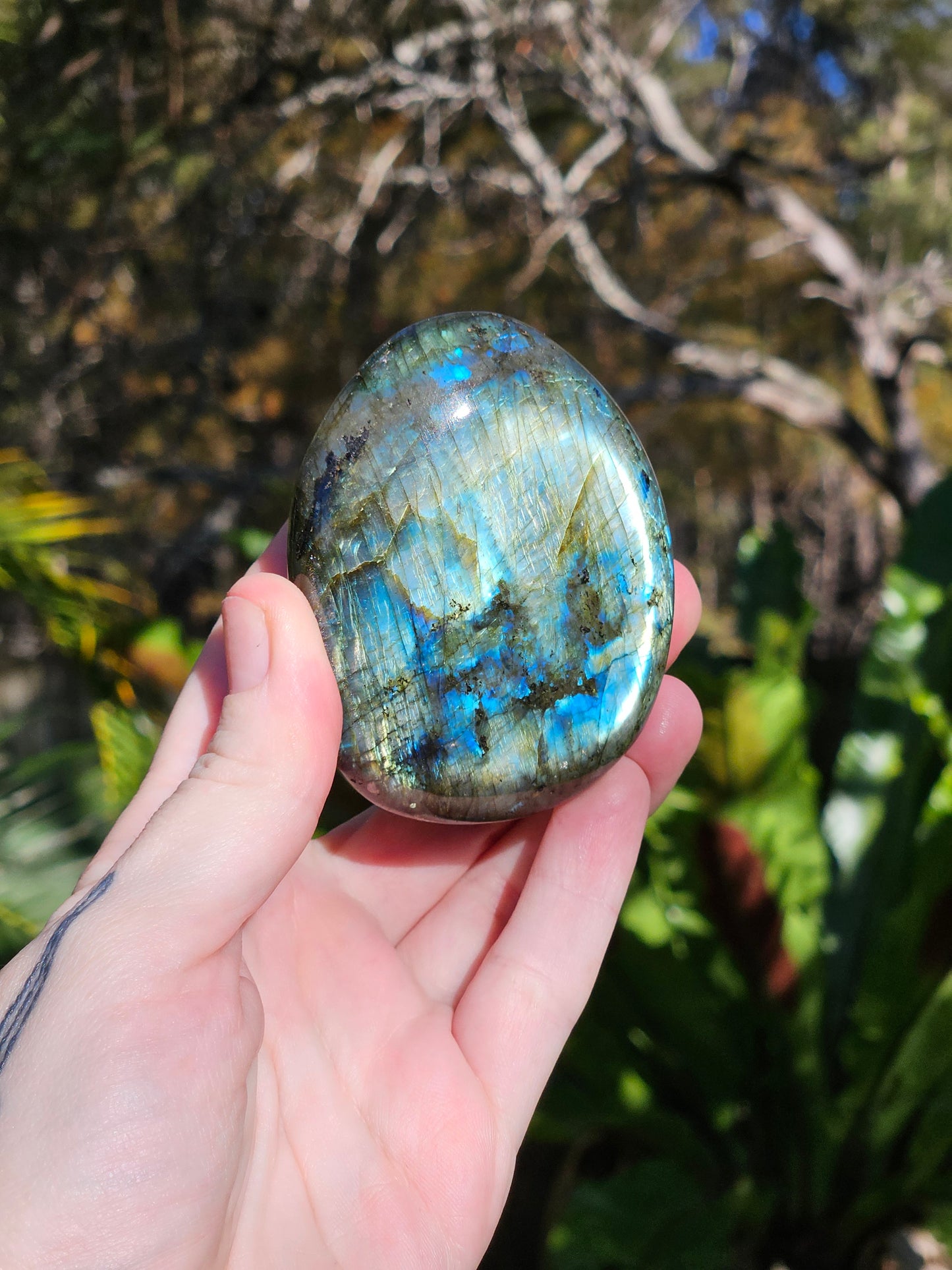 Chunky Labradorite Palmstone