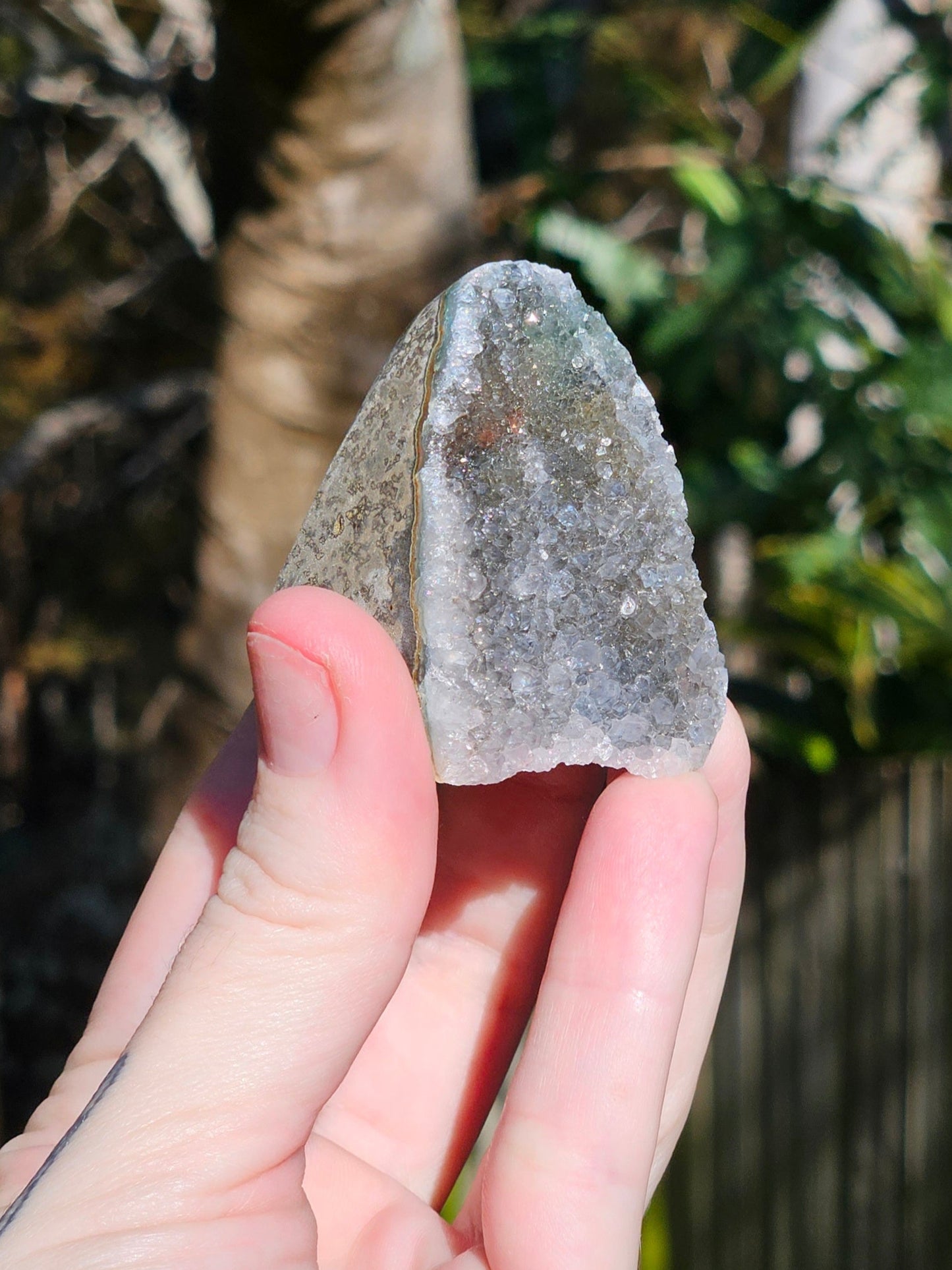 Rainbow Amethyst Geode Baby