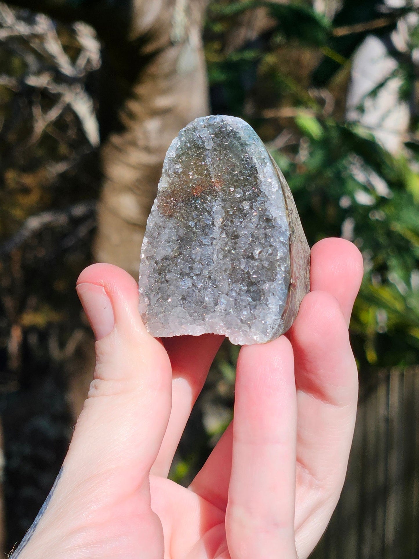 Rainbow Amethyst Geode Baby