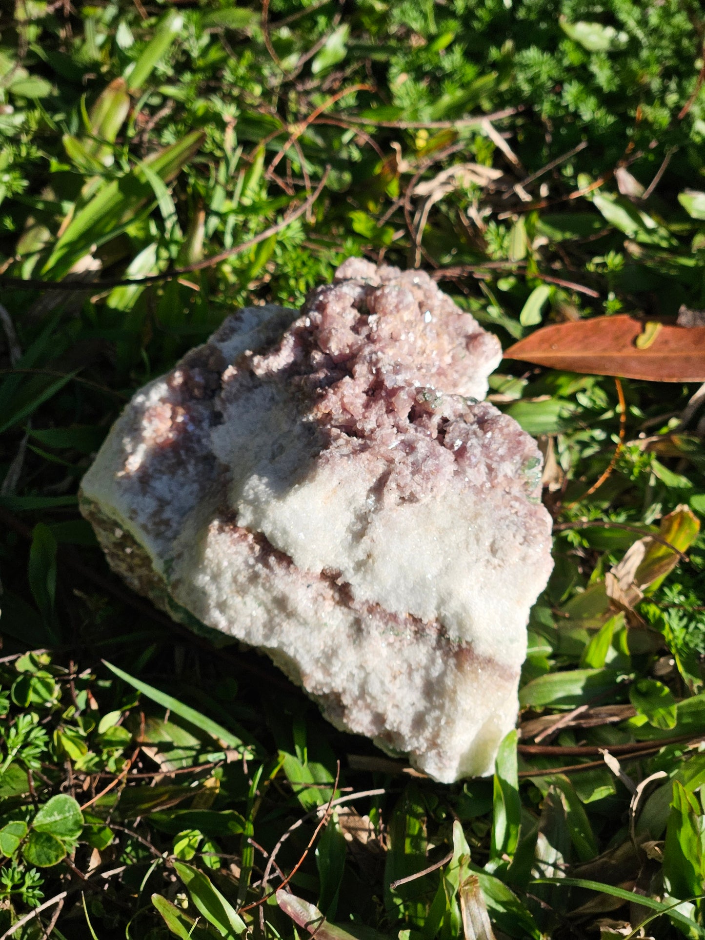 Green Tourmaline with Lepidolite A