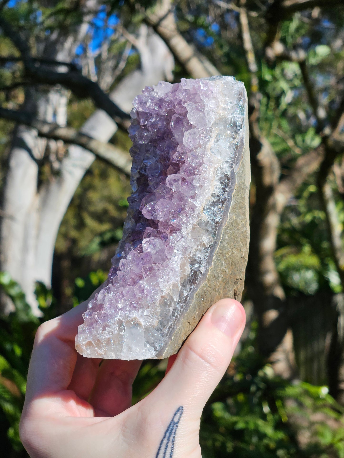 Amethyst Base Cut Cluster C from Brazil