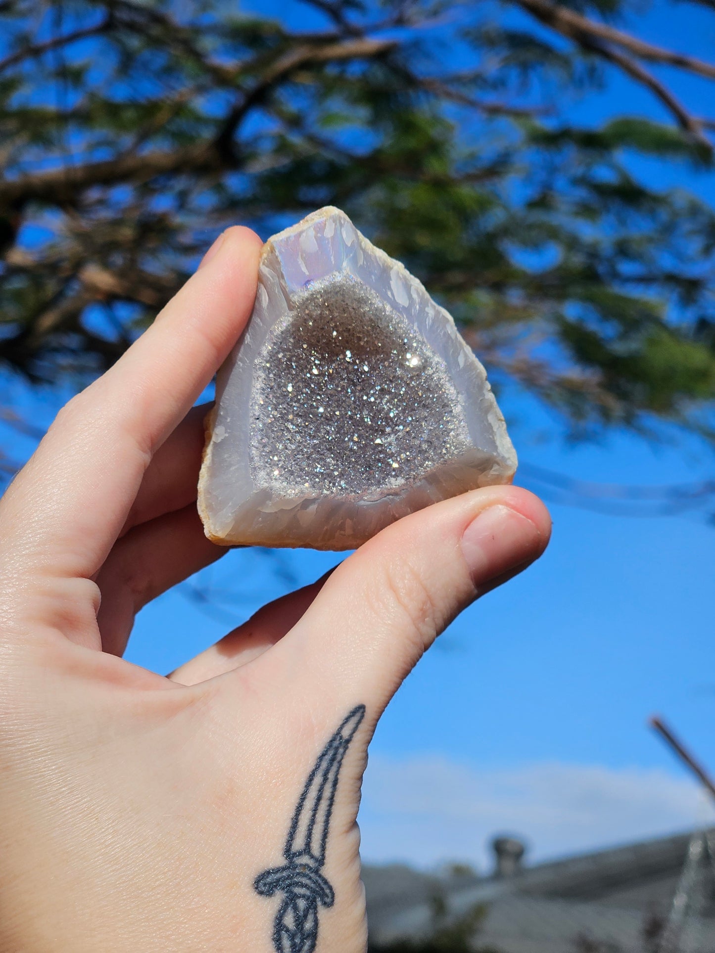 Aura Amethyst (Pearl Amethyst) F