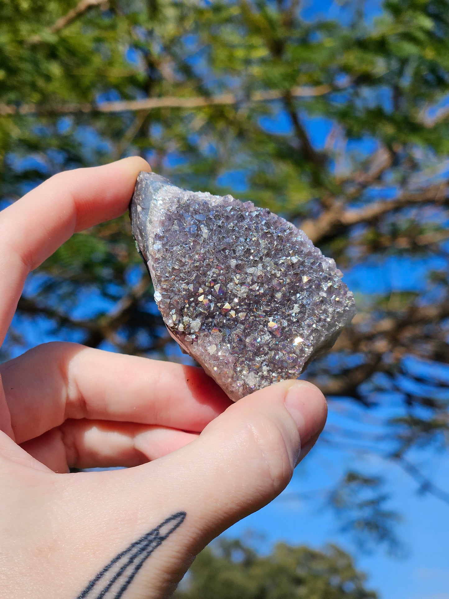 Aura Amethyst (Pearl Amethyst) E