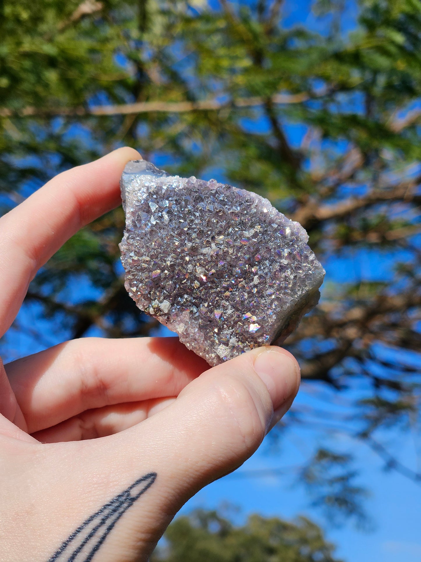 Aura Amethyst (Pearl Amethyst) E