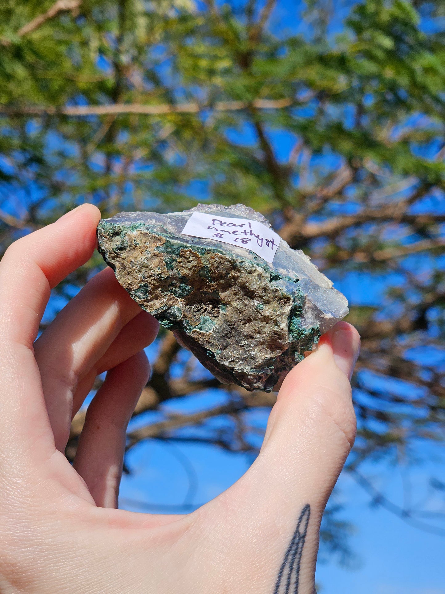 Aura Amethyst (Pearl Amethyst) E