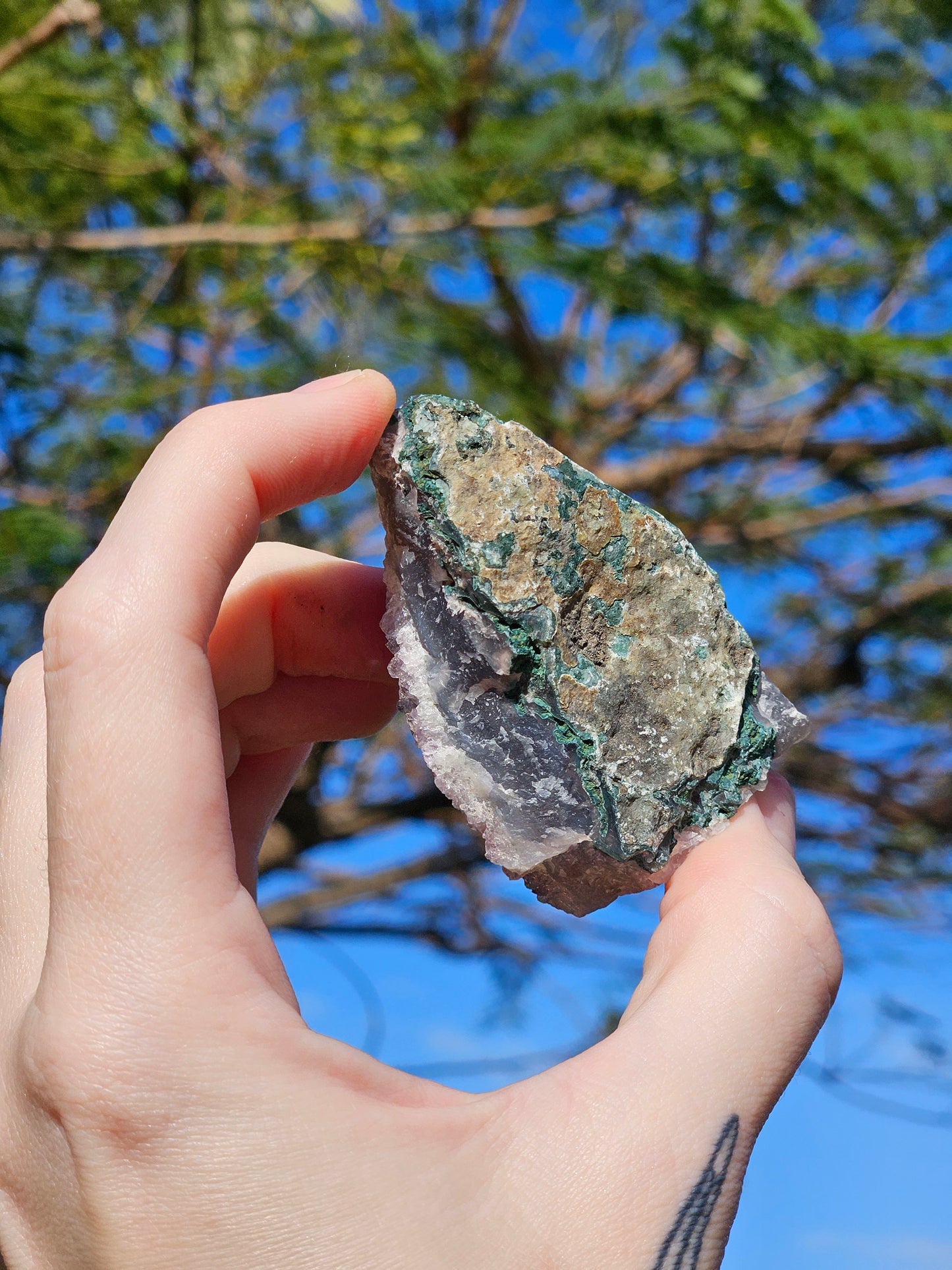 Aura Amethyst (Pearl Amethyst) E