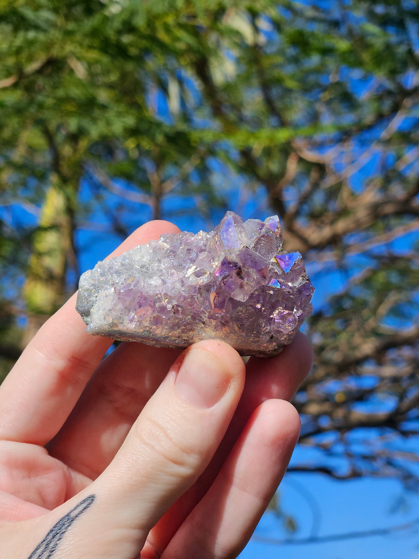 Aura Amethyst (Pearl Amethyst) D