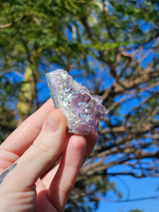 Aura Amethyst (Pearl Amethyst) D