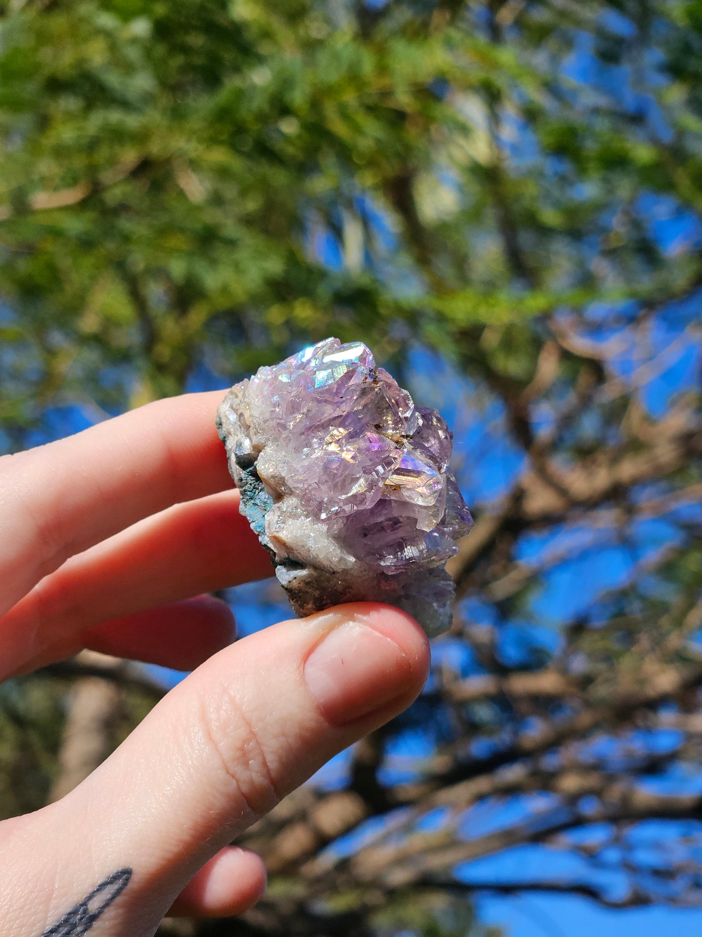 Aura Amethyst (Pearl Amethyst) D