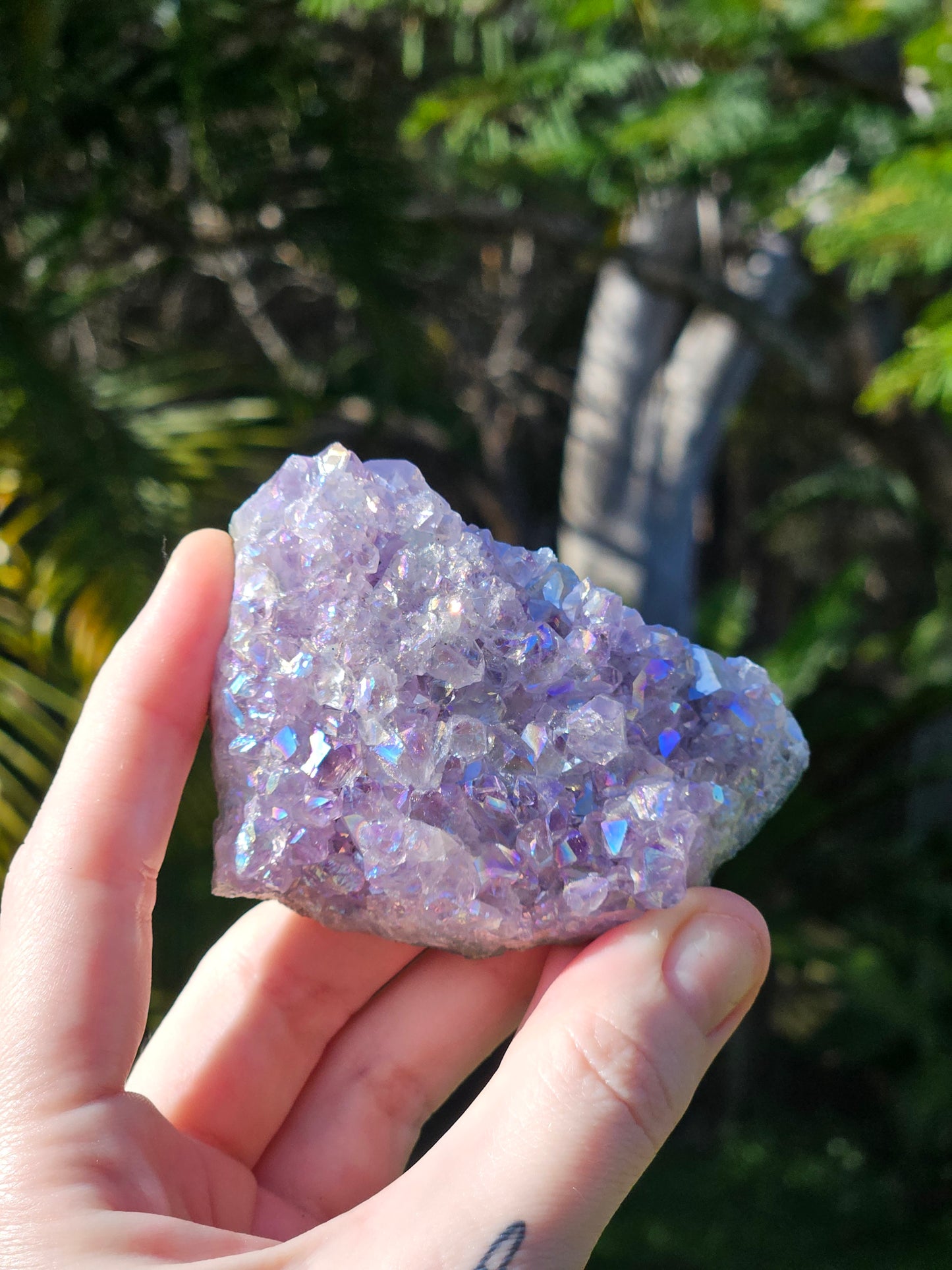 Aura Amethyst (Pearl Amethyst) A