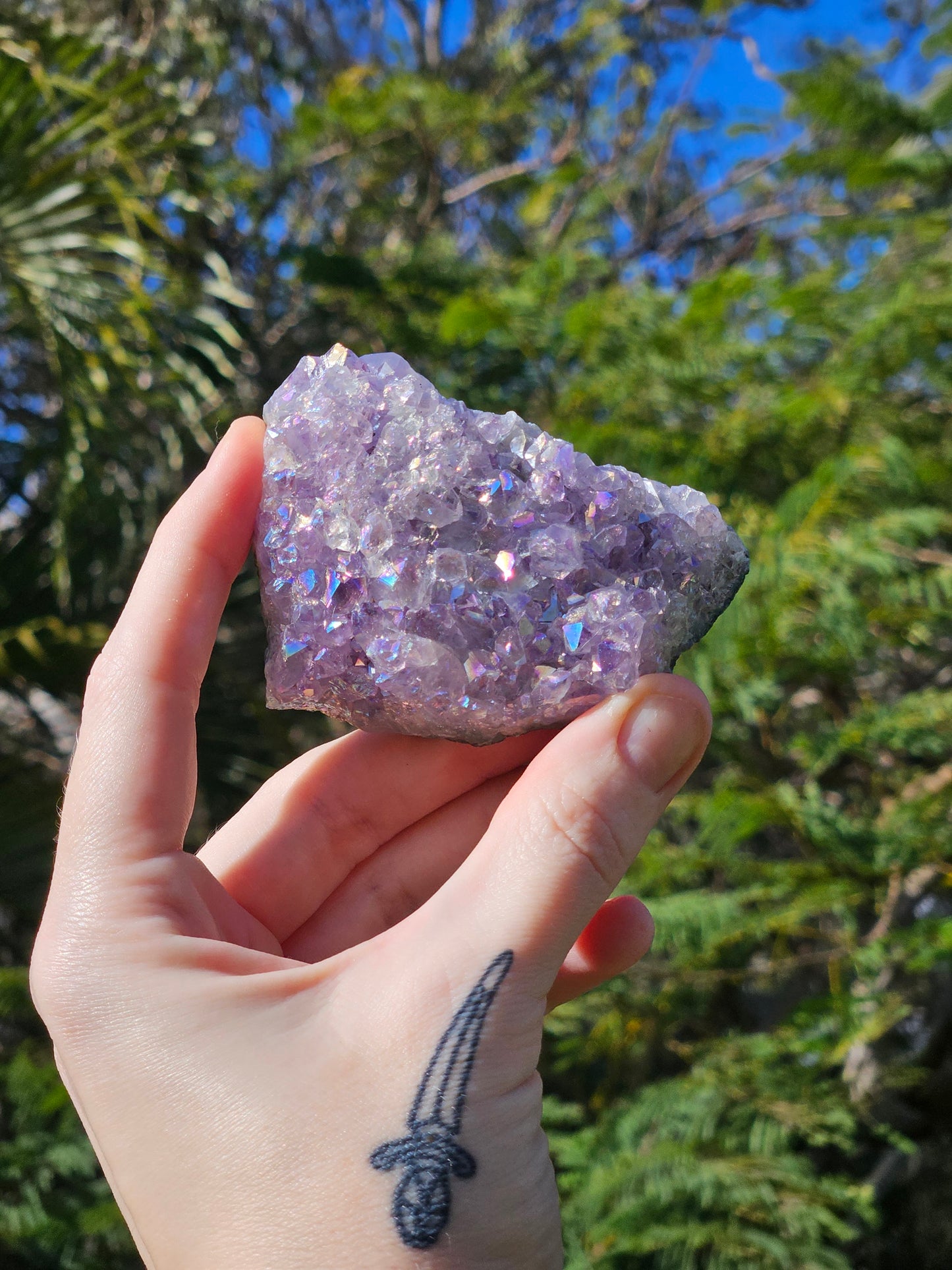 Aura Amethyst (Pearl Amethyst) A