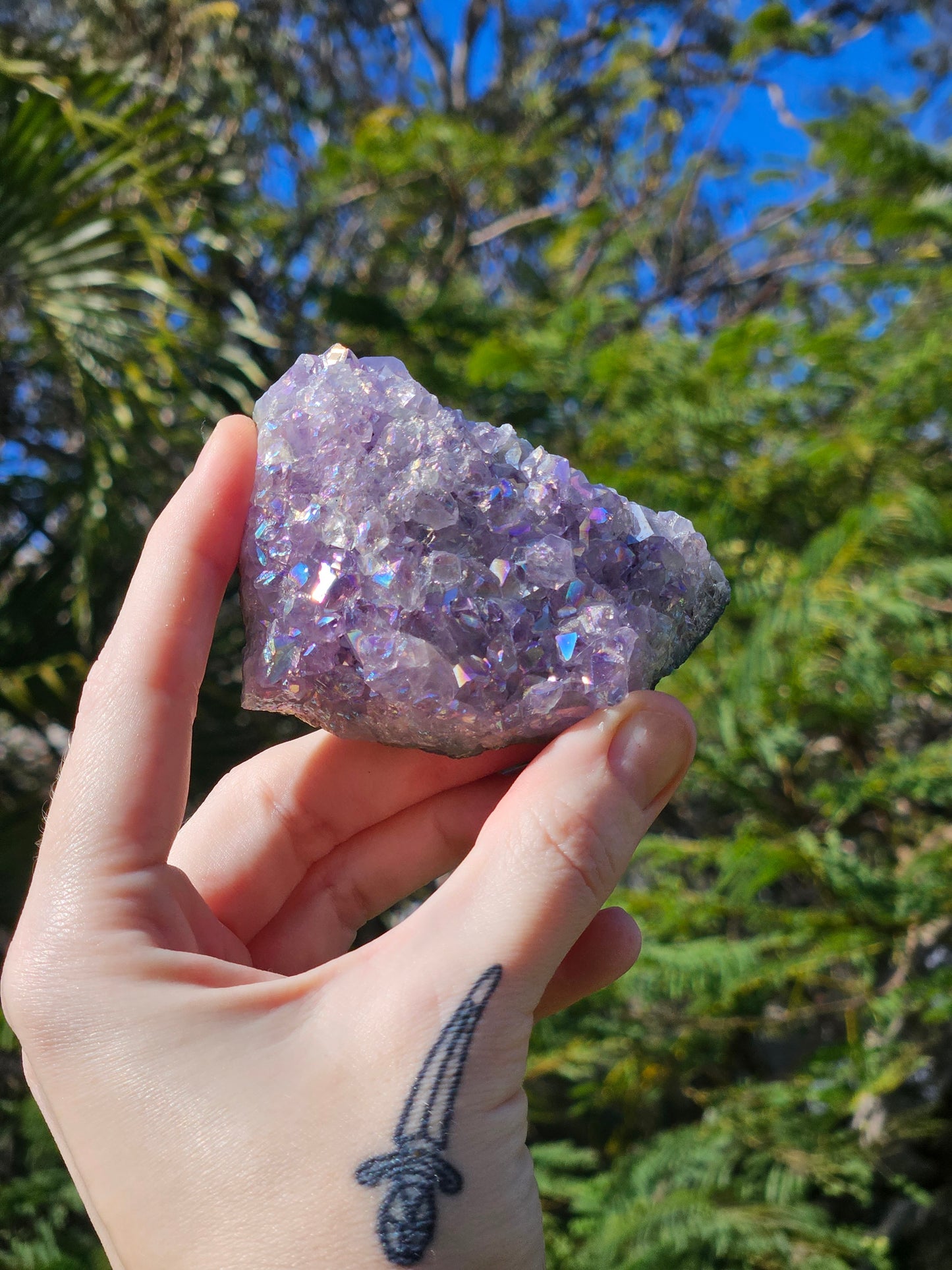 Aura Amethyst (Pearl Amethyst) A