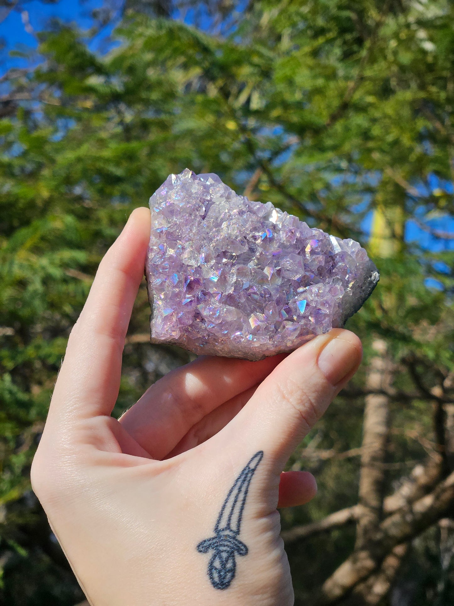 Aura Amethyst (Pearl Amethyst) A