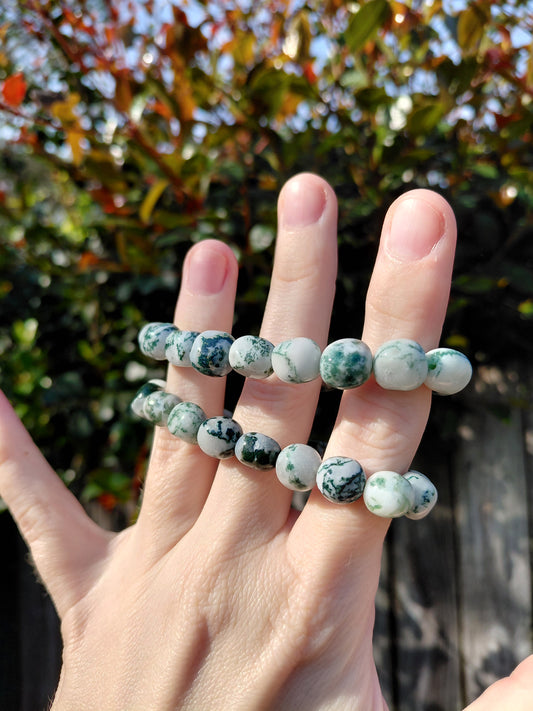 Tree Agate Tumbled Bracelets