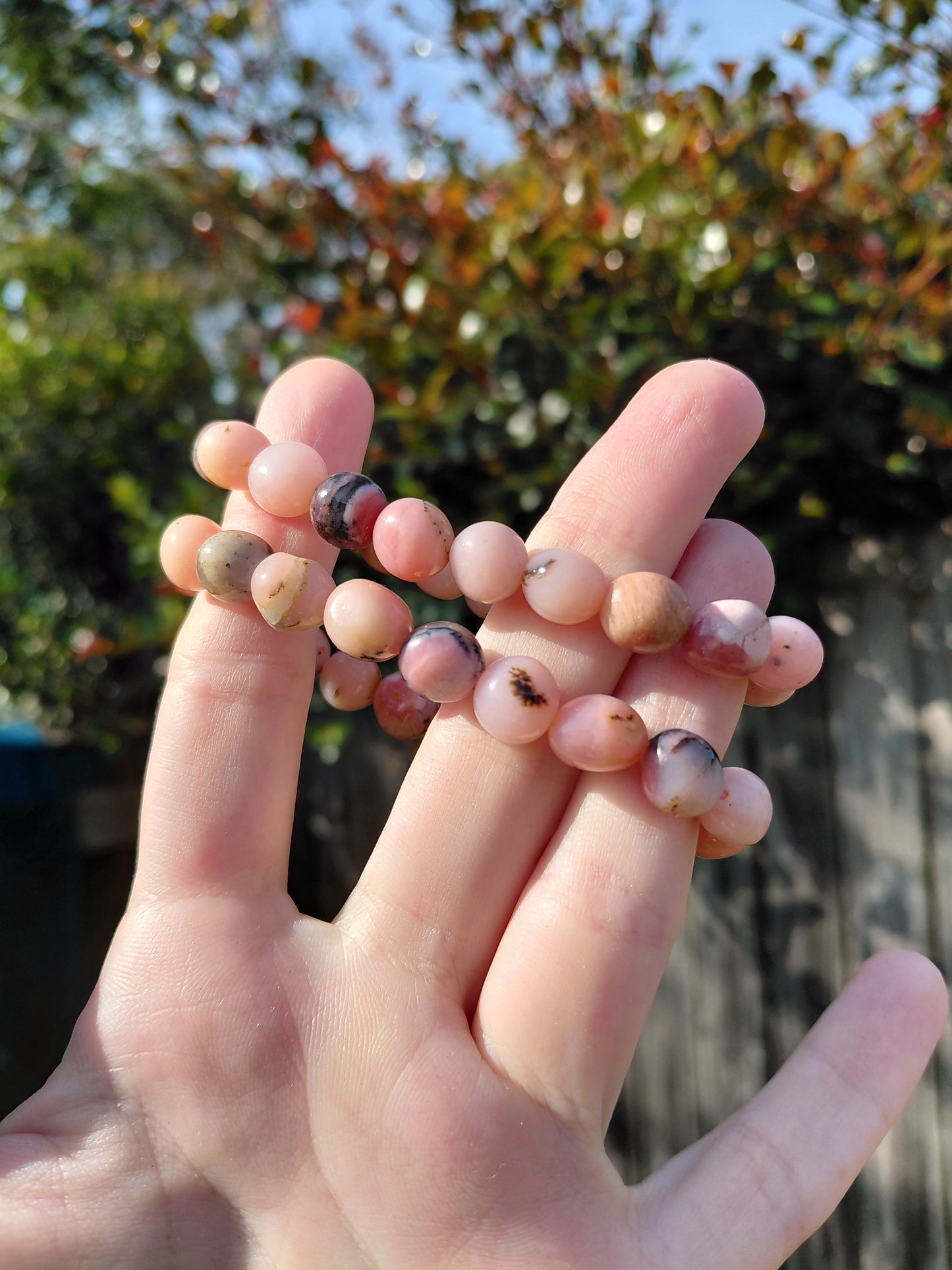 Australian Pink Opal Tumbled Bracelets