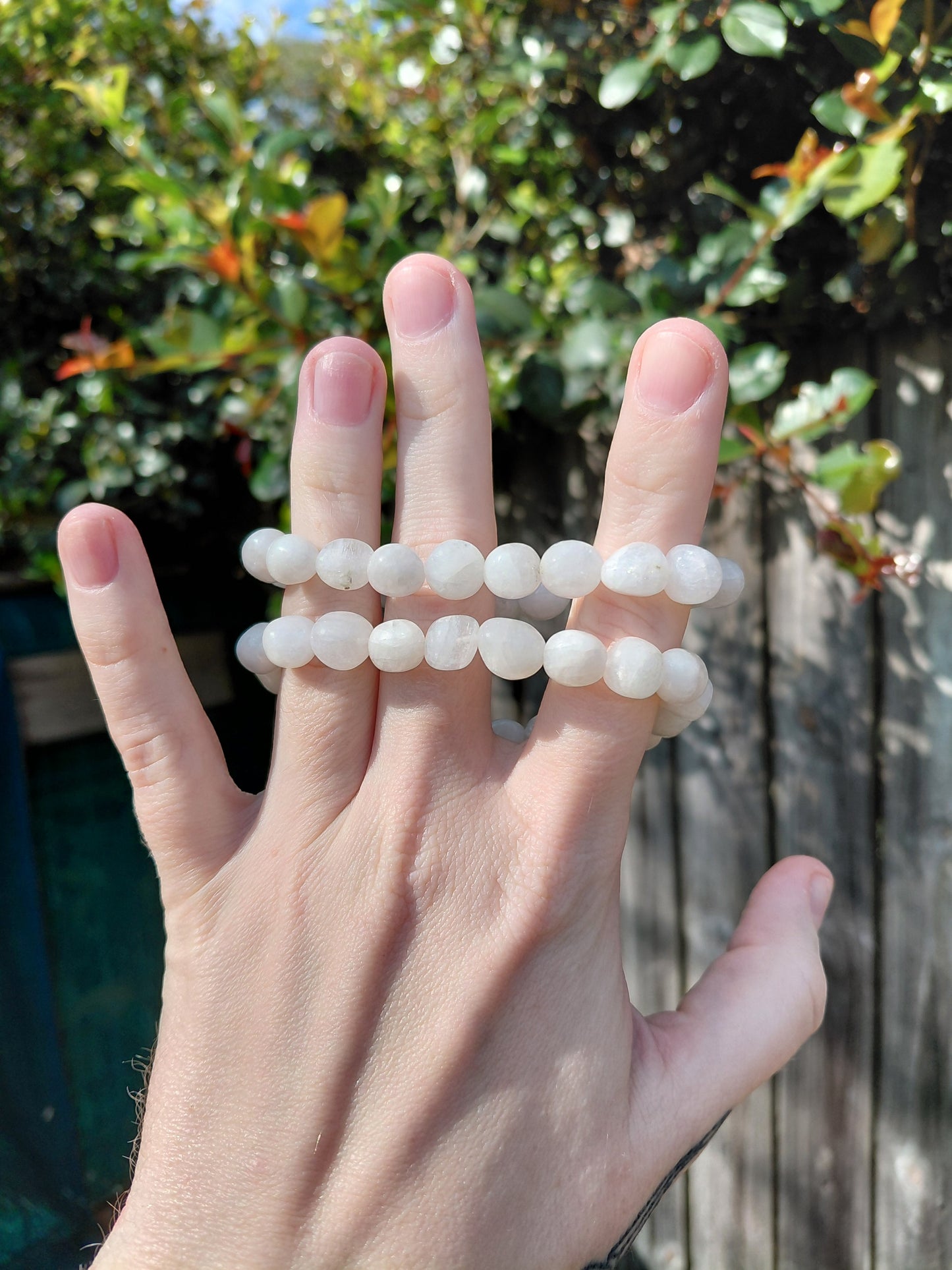 Milky Quartz Tumbled Bracelets
